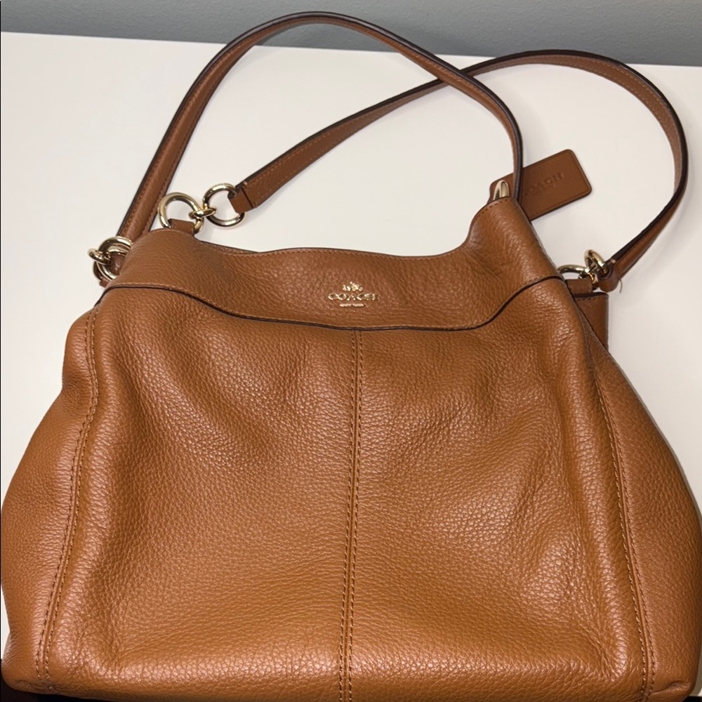 Coach Brown Leather Shoulder Bag - Picture 8 of 10